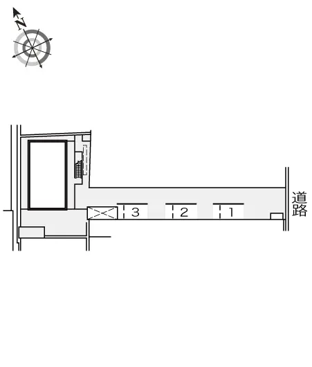 ★手数料０円★姫路市飾磨区都倉　月極駐車場（LP）